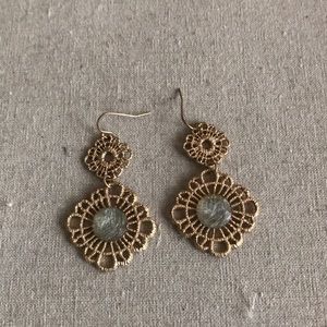 Cute gold drop earrings